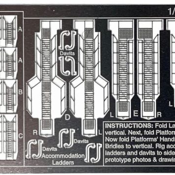 1/700 Gold Medal EXTRA LADDERS AND ACCOMMODATION LADDERS 700-19