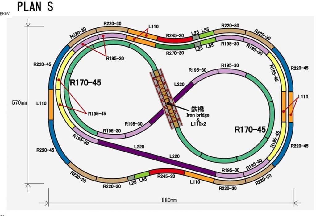 Rokuhan Layout Plan S Complete Track Set 346 X 224 Vcshobbies 