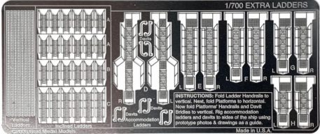 Gold Medal 1/700 EXTRA LADDERS AND ACCOMMODATION LADDERS 700-19